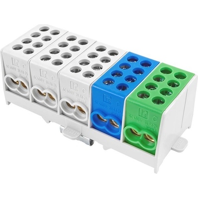 Eleman Svorkovnice rozbočovací HLAK 25 5/10 S, 100A, 5pól., AL/CU, IP20, 3xŠ/M/Z, na DIN /2080516 1000299 – Hledejceny.cz