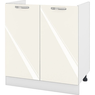 ИРИМ Долен кухненски шкаф за бордова мивка Сити БФ-Крийм гланц-11-30 80 см
