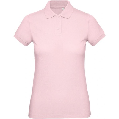 B&C Polokošile Inspire Polo piqué z bio bavlny dámské krátký rukáv COT 01044039600 Růžová orchid