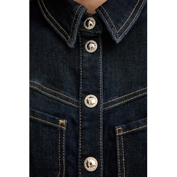 Morgan разкроена рокля деним (REXAS)