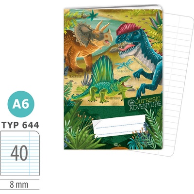 ARGUS Sešit A6 TYP 644 Dinosauři