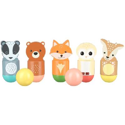 Детски дървен боулинг Orange Tree Toys - Горски животни (OTT03210)