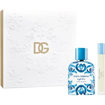 Dolce&Gabbana Light Blue Capri In Love Pour Homme Gift Set подаръчен комплект за мъже