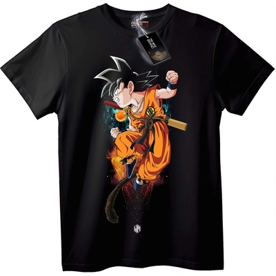 NOONEBRAND Тениска Goku Dragon Ball Аниме - 2XL, Black