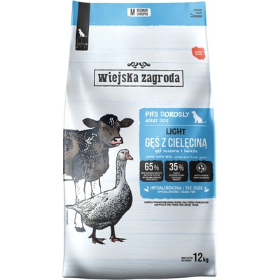 Wiejska Zagroda Light Adult Goose & Veal 12 kg