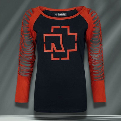 Rammstein tričko s dlouhým rukávem, Rotes Licht BP Red & Black – Zboží Dáma