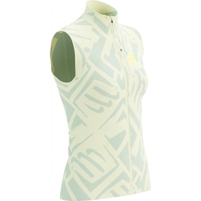 Compressport Hurricane Windproof Vest W Sugar Swizzle/Ice Flow/Safety Yellow