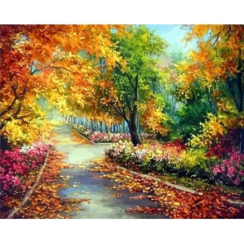 Norimpex - Puzzle Diamond Painting Autumn in the park 30x40cm - 1 - 39 piese
