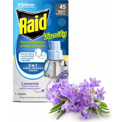Raid Family náhradní náplň pro elektrický odpařovač Levandule 21 ml