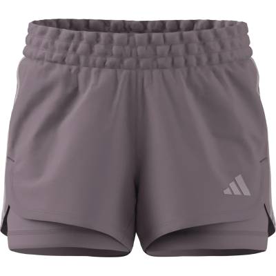 adidas Дамски къси панталони adidas Women's Pacer 2in1 Shorts - Preloved Fig - размер XL (112-4474-0115)