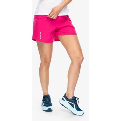 Salomon běžecké kraťasy dámskéCross 5 Short beetroot purple