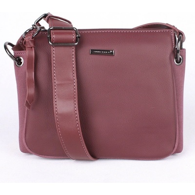 David Jones dámská tříoddílová crossbody kabelka CM5322 tmavěvínová červená
