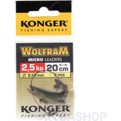 Konger Wolframové lanko 20cm 2,5kg 2ks