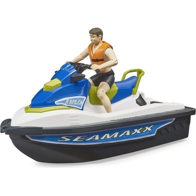 Bruder 63151 Skútr vodní Seamaxx herní set člun s figurkou do vody