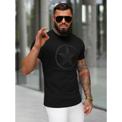 Ozonee pánské tričko s krátkým rukávem Tuitamag černá