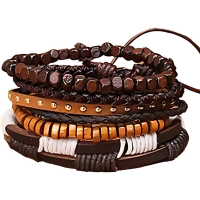 HARAHU Мъжки гривни iz-33343 - Кафяв kp33343 (iz-33343)