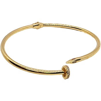 VipGold Златна дамска твърда гривна 6.18 гр (grt005)