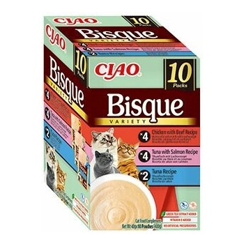 Chúru Cat BOX Bisque Chicken Beef & Tuna Salmon & Tuna 10 x 40 g