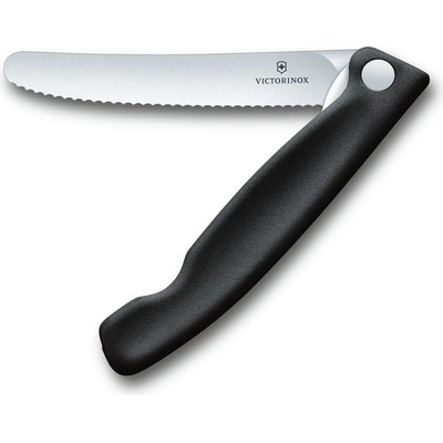 Victorinox Кухненски нож Victorinox Swiss Classic, 11 см, неръждаема стомана, сгъваем, черен (6.7833.FB)