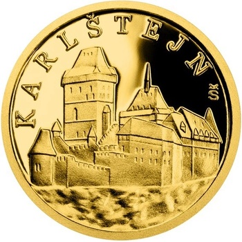 Česká mincovna zlatá mince Hrad Karlštejn 0,5 g