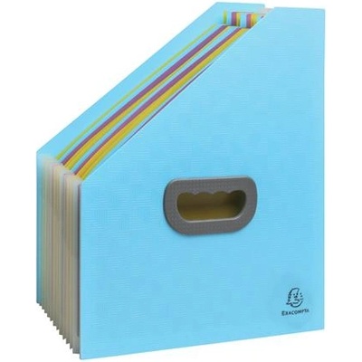 Exacompta Папка за документи, 265x325 mm, PP, 12 отделения, EXACOMPTA "PopNCo", цианово синьо 55599E (55599E)
