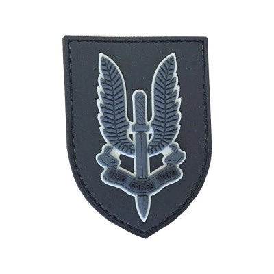 ARMED PATCHES PVC nášivka Special Air Service SAS, černá – Zboží Mobilmania