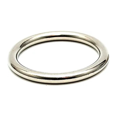Rimba Solid Metal Cockring 6mm Thick 7371 50mm
