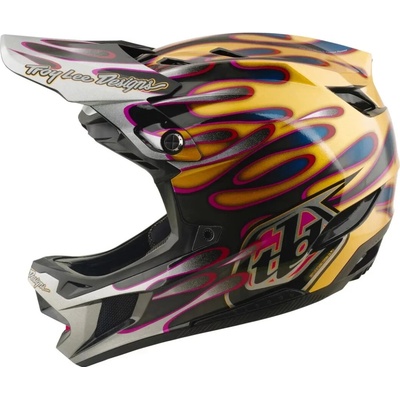 Troy Lee Designs D4 Carbon MIPS overspray gold/black 2026