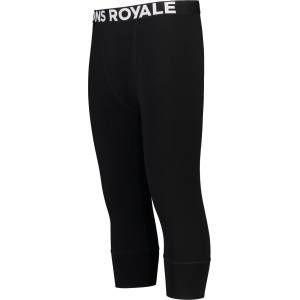 Mons Royale Мъжко мериносово термобельо Mons Royale Cascade Merino Flex 200 3/4 Legging Merino base layer - Black (015-1254-0111)