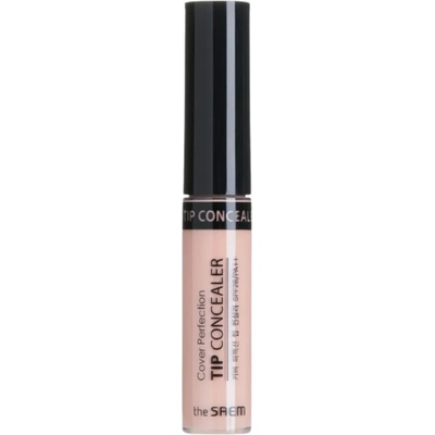 The SAEM Cover Perfection Tip Concealer SPF28/PA++ Peach Beige Krycí korektor 6,5 ml