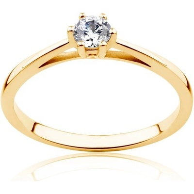 Savicki zásnubní prsten Classical Inspiration žluté zlato diamant PI Z D 00086