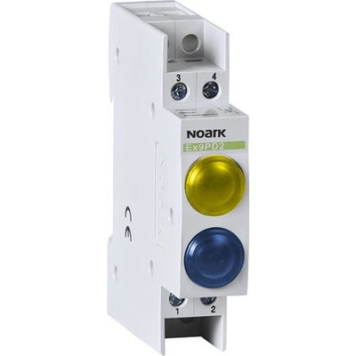 Noark 230V AC/DC, 1 žlutá LED a 1 modrá LED Ex9PD2yb 230V AC/DC /102508/