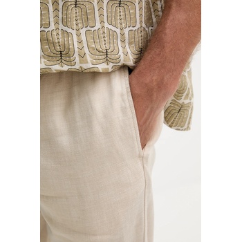 Frescobol Carioca Ленен панталон Frescobol Carioca мъжки в бежово със стандартна кройка 1240.368 (1240.368)