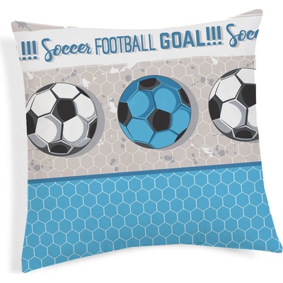 Made in Italy Futbal tyrkysová 40 x 40 cm