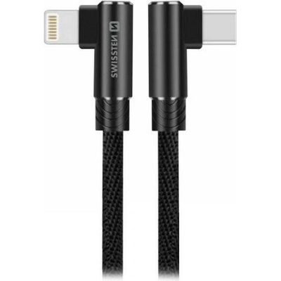 Swissten 71529900 ARCADE USB-C / LIGHTNING, 1,2m, černý