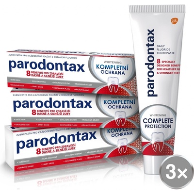 Parodontax Complete Protection Whitening 3 x 75 ml – Zboží Dáma