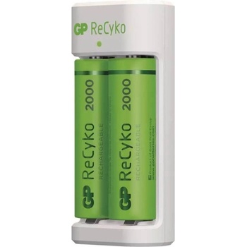 GP Batteries RECYKO E211 USB зарядно устройство + 2DB 2000mAh AA батерия