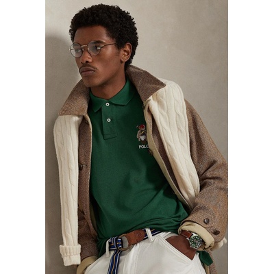 Памучна тениска с яка Polo Ralph Lauren (710B16618)