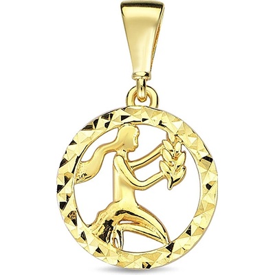 Lillian Vassago Zlatý přívěsek znamení Panna LLV98 GP046