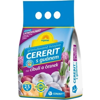 Nohel Garden Hnojivo CERERIT ORGAMIN s guánom na cibuľu a cesnak 2,5 kg