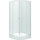 Sprchovacie kúty KOLO First štvrťkruhový sprchovací kút 90 cm, vr. vaničky, satinované sklo ZKPG90214003Z1