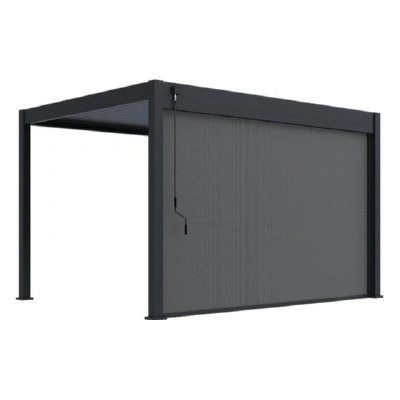 Rojaplast ZÁSTĚNA 4 m pro bioklimatickou pergolu - tmavě šedá 4034 – Hledejceny.cz