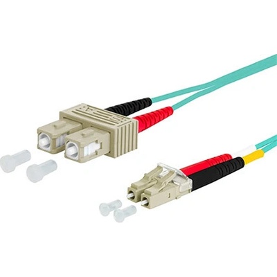 Metz Connect 151J1EOJO10E optický patch, SC-LC 50/125 (multi mode), duplex, OM3, LSOH, 1m