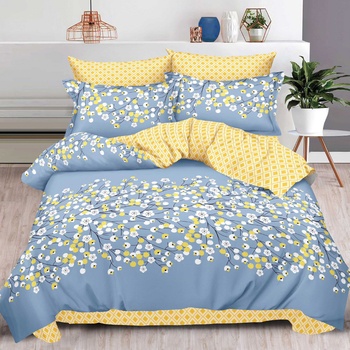 EmonaMall Двулицево спално бельо EmonaMall, 6 части - Модел S19036 (S19036-66666d)