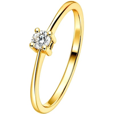 Zlaton Prsten žluté zlato s diamantem N07042602505