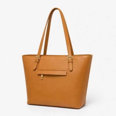 Made in Italy dámská kožená shopper kabelka světle hnědá