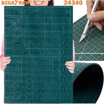 Подложка за рязане 600x450 мм, A2, BIGSTREN 24340, двустранна, самовъзстановяваща се (UNI-07278)