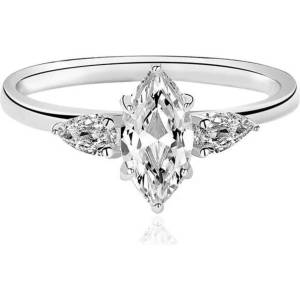 Silenti Jewelry Сребърен пръстен "Рай" - 8 - 57мм (18.1мм диам. )