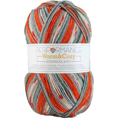 Příze Performance Warm&Cozy oranžovošedá