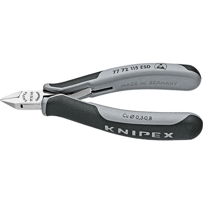 KNIPEX Kleště boční štípací pro elektroniku 115 mm, špičaté mini čelisti esd, knipex 7772115esd